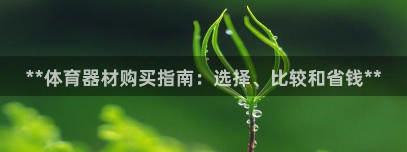 香港富联集团：**体育器材购买指南：选择、比较和省钱