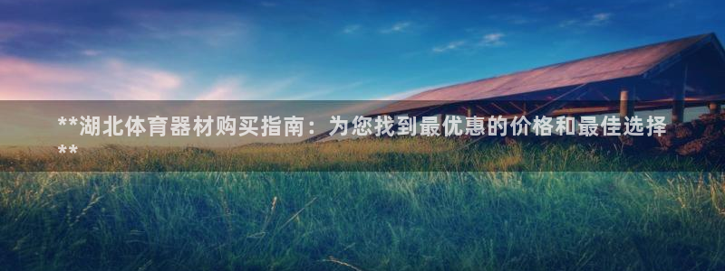 富联平台总代理是谁：**湖北体育器材购买指南：为您找