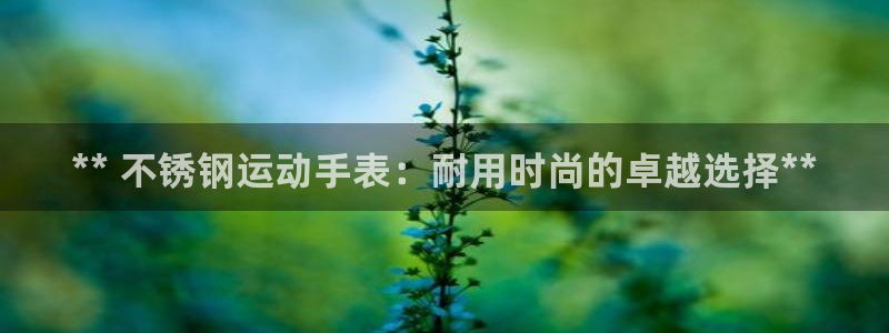 富联娱乐登录注册入口官网：** 不锈钢运动手表：耐用