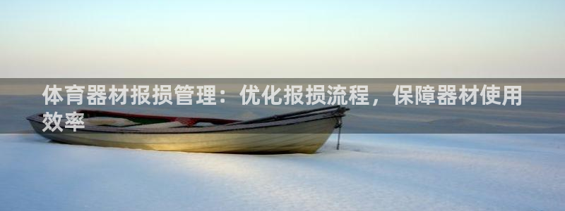 富联申购是什么股票：体育器材报损管理：优化报损流程，